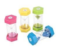 OUNONA 4 Pezzi Colorata Per Mini Timer Per Timer ' Sabbia Sabbia Per Attività Sensoriale Grandi Dimensioni Bicchiere