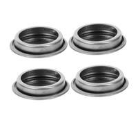 OUNONA 4 pezzi Copri Foro Lavabo in Acciaio Inox Satinato Tappo Copriforo Cucina per Lavello Coperchio Decorativo Antisporco per Foro Rubinetto di Piastre Stopper per Lavello