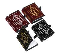 OUNONA 4 Pezzi Di Accessori Per Mobili Tascabili Accessori Per Biblioteca Per Casa Delle Bambole Libri Per Casa Delle Bambole In Miniatura Mini Decorazioni Per Casa Delle Bambole Kit