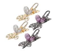 OUNONA 4 Pezzi Fermagli per French Style con Vintage Eleganti Accessori per Clip Piccole per Frangia e Sciolti e Speciali