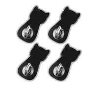OUNONA 4 pezzi Ganci Adesivi da Parete Forma di Gatto Ganci Decorativi Autoadesivi Resistenti per Bagno Cucina e Porta Stile Giapponese Minimalista per Cappotti Asciugamani e Borse