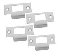 OUNONA 4 pezzi Kit Pz Piastra di Rinforzo Porta in Acciaio Inossidabile T-shape Riparazione Serratura Interna Riempitivo per Porte Camera Bagno Studio Antiruggine e Stabile