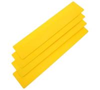 OUNONA 4 Pezzi Marcatori per Campi da Tennis e Badminton in Materiale TPE Resistente, Segnaletica Allenamento Sportivo Antiscivolo per Esercizi di Agilità Colore Giallo
