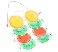 OUNONA 4 Pezzi Maschera Occhi Gel Freddo Riutilizzabile Maschera Occhi a Di Frutta Protettiva Per Ragazzo Ragazza Regalo Di Compleanno Colori Misti