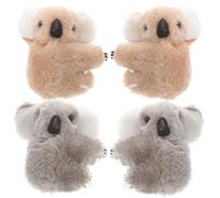 OUNONA 4 pezzi Mollette per Piccole di Koala Fermagli Animali in Materiale Sicuro per Ragazze e Donne Decorazioni Eleganti per Lisci Ricci Code e Resistente Deformazioni
