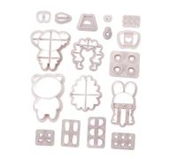 OUNONA 4 Set Stampini Biscotti Animali Plastica per Dolci Formine Tagliabiscotti Flessibili Forma Riccio Coniglio e Panda per Dolci Fatti Casa