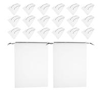 OUNONA 40 sacchetti da viaggio per scarpe da imballaggio: 15,7" x 11,8" sacchetti antipolvere per scarpe - sacchetto per da ginnastica con chiusura a coulisse - organizer da viaggio