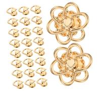 OUNONA 40 set Rivetti Ring e Vite per Accessori Artigianali Borchie per Borse Cinture Zaini e Pelletteria Kit Rivetti Resistenti per Fai da Te