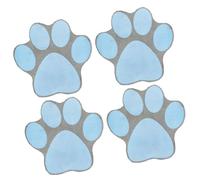 OUNONA 4pezzi Adesivi Antiscivolo per Vasca da Bagno Design Cartoni Animati Adesivi per Vasca Autoadesivi Blu per Superfici Scivolose Come Vasche e Pavimenti di Bagno Facili da Usare e Re