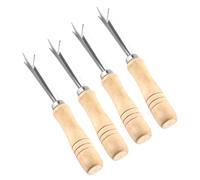 OUNONA 4Pezzi Sbucciatore Ananas Acciaio Inossidabile V Strumento per Rimozione Occhi Frutta con Ergonomico Utensili per Cucina