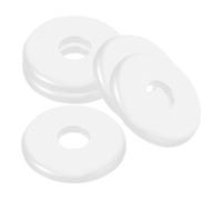 OUNONA 5 Pezzi Copriforo Flangia Divisa per Tubazioni Rosone Decorativo Bianco per Tubo Condizionatore e Scarico Copertura Parete per Bagno e Cucina Installazione Senza Attrezzi Materiale