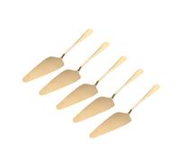 OUNONA 5 pezzi Paletta Pizza in Acciaio Resistente Color Oro con Bordo Seghettato Multifunzione per Taglio e Servizio Utensile da Cucina Ergonomico Facile da Pulire per Casa e Pizzeria