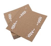 OUNONA 50 pezzi Cartoncini Segnaposto Bianchi per Superfici Carta Nome Delicata per Matrimoni e Feste Pratici Cartellini Riservati per Eventi