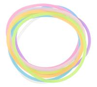 OUNONA 50pezzi Braccialetti Jelly in Silicone Luminosi Nel Buio Bracciali Morbidi e Flessibili Per Ragazzo Ragazza e Adulti Accessori Colorati Per Feste Bomboniere e Regali Di Compleanno