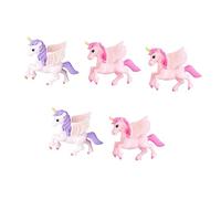 OUNONA 5Pezzi Decorazioni Unicorno per Torte da Colorati per Feste e Compleanni Creativi per Cake Topper