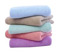 OUNONA 5pezzi Panni Per in Microfibra Asciugamano Per Salvietta Struccante Assorbente Per Donne Colore Rosa Portatile Lavabile in Lavatrice Adatto Per Viaggio e Casa