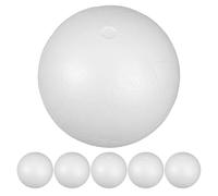 OUNONA 6 palline di schiuma per lavoretti - 4,72 pollici di polistirolo liscio rotondo palla pupazzo di neve per progetti scolastici, matrimoni, decorazioni natalizie e vari incontri