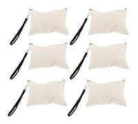 OUNONA 6 pezzi di beauty case da appendere - Organizer per cosmetici vuoto da donna e uomo con cinturino da polso, custodia da viaggio resistente all'acqua, articoli da toeletta per il trucco,