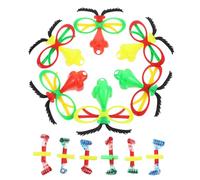 OUNONA 6 Pezzi occhiali divertenti cartone animato pazzo costume naso da pagliaccio di carnevale Costumi divertenti occhiali e mascheramento del naso occhiali con naso cotone