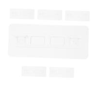 OUNONA 6 Pezzi riparatore di recinti parti hardware infantile sicurezza fascia primo cancello per cani retrattile supporto da parete per cancelletto per Transparent