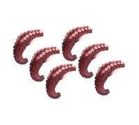 OUNONA 6pezzi Polpo di Plastilina Braccia Realistiche Accessorio per Scherzi Forma di Polpo Modello da Esposizione Marina Oggetto di Scena Marino Realistico
