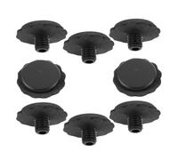OUNONA 8 Pezzi Cappuccio di Unghie Ombrello Piovere Coperture All'aperto Ombrello da Viaggio Pieghevole Sostituzione Accessori Ombrello Fissi Piega Suggerimenti Nero Plastica