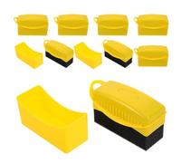 OUNONA 8 Pezzi Spugne per Lucidatura Cera Auto e Applicatori per Pneumatici Riutilizzabili Spugna in Resistente per Dettagli Interni e Angoli Stretti Strumento Multiuso per Pulizia Auto e