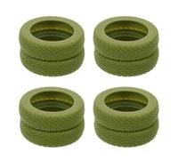OUNONA 8 protezioni in silicone per ruote di valigie - Coprivaligie da viaggio - Antiusura e silenziose, adatte a ruote girevoli, indispensabili per i viaggi, verde