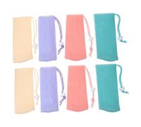 OUNONA 8pezzi Sacchetti Per Sapone in Rete Borse Porta Saponetta Da Bagno Cordino Per Appendere e Asciugare Adatte Sapone in Barra e Bagnoschiuma Per Viaggi e Uso Quotidiano