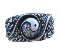 OUNONA Anello in Rame Taoismo Unisex Design Simbolo Accessorio Costume Stile Contemporaneo per Persone