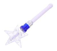 OUNONA Bacchetta Luminosa LED Azzurra con Stella Girevole Design Unico in Plastica per Feste Compleanni e Spettacoli Sul Palco Bastone Luminoso Pratico e Riutilizzabile