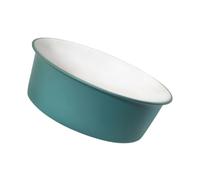 OUNONA Bacinella Lavabo Multiuso Plastica Robusta per Bagno e Cucina Lavatoio Portatile per Viso Piatti e Piedi Design Doppio Colore Verde e Bianco Grande Resistente e Versatile