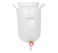 OUNONA Barattolo per compostaggio in plastica di grande capacità con coperchio e rubinetto - Contenitore per fermentazione da esterno da 15 kg per giardino - Secchio per compost enzimatico - Barile