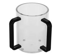 OUNONA Bicchiere rituale ebraico per Netilat Yadayim - 950 ml, elegante bicchiere con doppio manico per il lavaggio rituale - 13,5 cm, in PPSU infrangibile, per Shabbat, Seder di Pesach, Sinagoga
