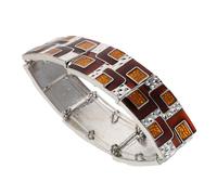 OUNONA Bracciale Rigido Donna Geometrico Elastico Fascia Chunky Vintage Stile Boho per Feste e Outfit Quotidiani