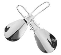 OUNONA Calzascarpe in Acciaio Inossidabile a Manico Lungo Set da 2 Pezzi Calzascarpe da Viaggio Ergonomico per Adulti e Anziani Adatto a Tutti i Tipi di Scarpe