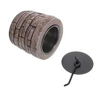 OUNONA Caminetto Da Tavolo Braciere Per S'Mores Braciere A Tavolo Stufa A Pellet Braciere A Gas Pietra Mini Stufa A Pellet Cemento Composito Marrone Scuro