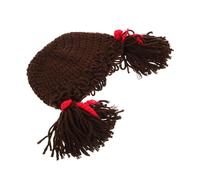 OUNONA Cappello Bambino Bambina Invernale Cappello Parrucca Bambino Bambina Filato Cappello Paraorecchie Maglia Toppa Cavolo Cappello