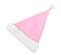 OUNONA Cappello di Natale in d'oro Cappello Santas cappello da Babbo Natale in peluche forniture festive cappelli di Babbo Natale dorato rosa