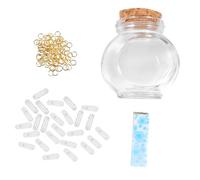 OUNONA Capsule Messaggio Nere con Bottiglia Idea Regalo Creativa per Anniversario Compleanno e Amici Lettere Personalizzabili per Espressione d Amore e Amicizia