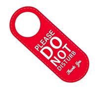 OUNONA Cartello Per Porte Quot Non Disturbare Quot Indicatore Di Privacy Per Porte Di Hotel e Uffici Realizzato in Pelle Di Doppio Lato e