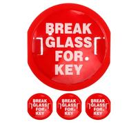 OUNONA Cassetta di sicurezza per chiavi da parete da 4 pezzi: cassetta porta estintore rossa multifunzionale per emergenza porta - custodie per chiavi esterne sicure