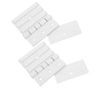 OUNONA Cerniera per Porta a Battente in Pvc Resistente al Calore 2 Pezzi Guarnizione per Sauna e Bagno Turco, Accessorio Interno per Porte in Vetro, Chiusura Automatica Silenziosa,