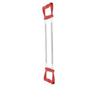 OUNONA Chest Expander, Dispositivo di Allenamento del Torace, Estensore a Molla in Acciaio e Pp, Resistenza Regolabile, Argento, per Scuola e Attività di Gruppo
