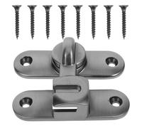 OUNONA Chiavistello Porta Scorrevole in Acciaio Inox Angolo Diritto Serratura Sicurezza Resistente per Porte Interni ed Esterni Facile da Installare Adatto per Casa Bagno e Studio