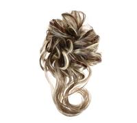 OUNONA Ciambella Chignon Riccia Naturale con Elastico Extension Capelli Donne per Effetto Volume e Look Scomposto Accessorio Vintage per Acconciature Eleganti e Quotidiane