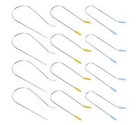 OUNONA Clip di Ricambio per Bigodini Caldi 48 Pezzi in Acciaio Inox Resistente al Calore, Fermagli per Rulli Elettrici da 1,9 Cm, 2,54 Cm e 3,81 Cm, Presa Sicura Antiscivolo per Styling