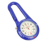 OUNONA Clip On Quartz Watch Blu in Acciaio Inossidabile Moschettone