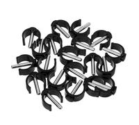 OUNONA Clip per Deambulatore Pieghevole a Morsetto C 20 Pezzi Fibbia di Serraggio per Bastone da Passeggio Accessori di Ricambio per Tubi 25/28 MM Supporto per Stampelle