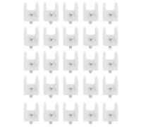 OUNONA Clip per Strisce Luminose a LED 100 Pezzi in Plastica Leggera per Montaggio Interno ed Esterno Protezione da Danni Termici e Fissaggio Sicuro